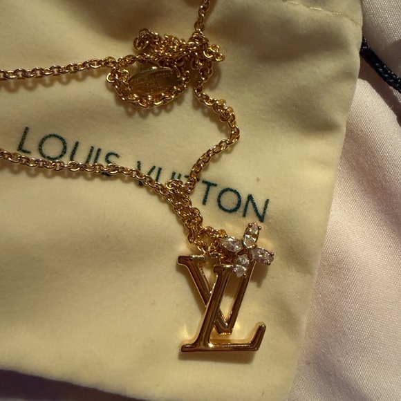 Louis Vuitton Gold Initial Necklace - Picture 4 of 4